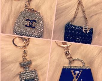 chanel keychain etsy